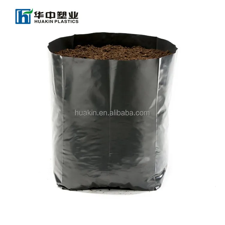 1 gal 2 gal 3gal 5gal 10gal black plastic grow planting greenhouse vegetable nursery bags