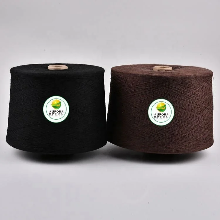 Core spun polyester fancy working gloves knitting yarn top level working glove yarn 70/48 raw white for knitting yarns