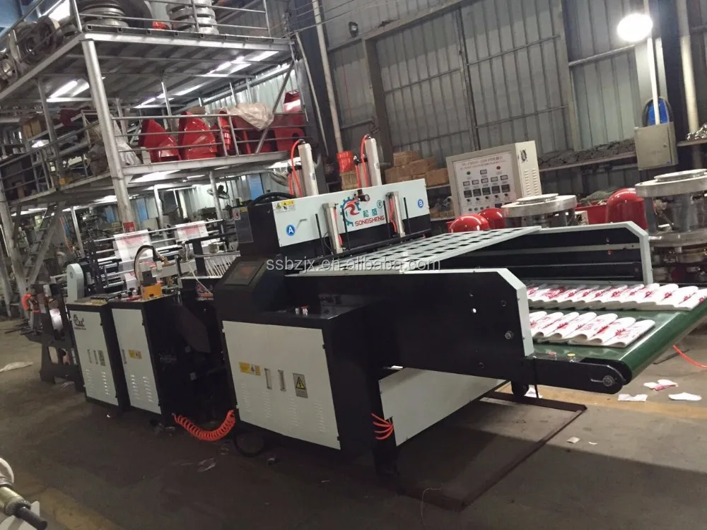 t-shirt bag making machine made shopping plastic bags with printing machinery