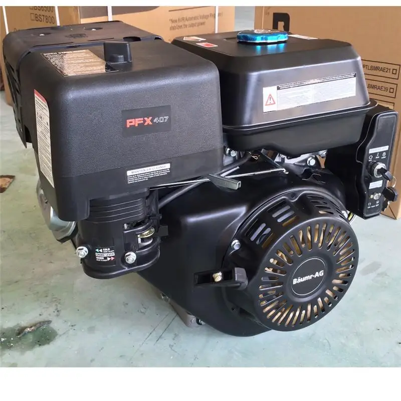 BISON China Taizhou 420cc Horizontal Shaft 190f Gasoline Generator Engine 15hp