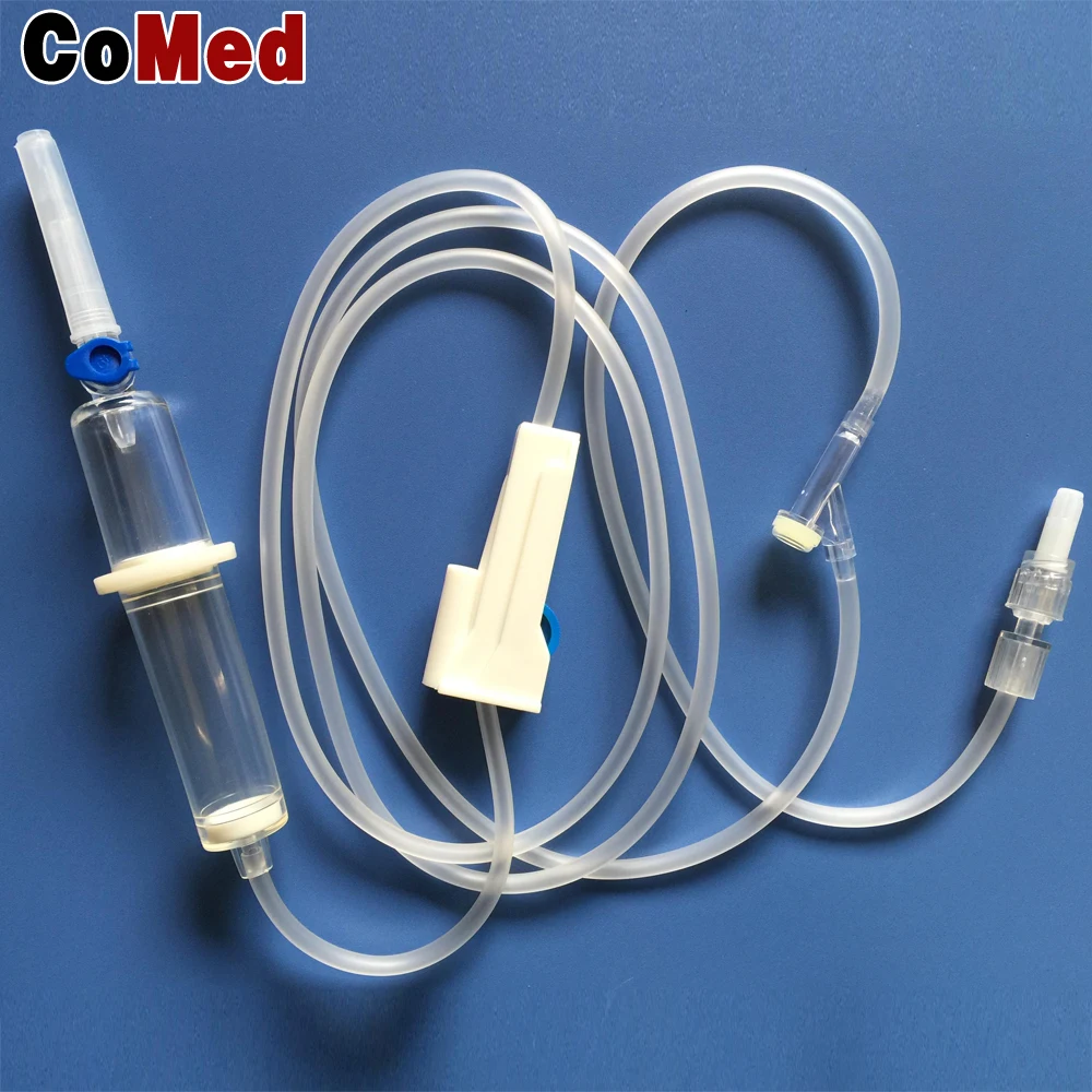 Medical disposable infusion set with micro drip 20drops