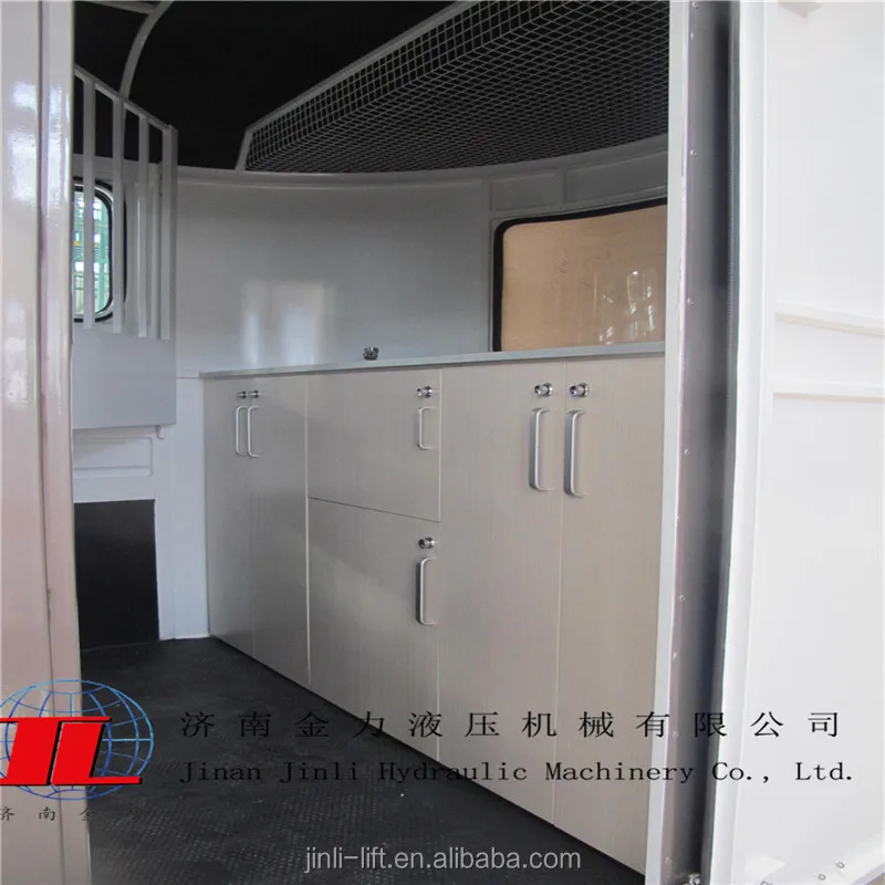 2 horse float load trailer deluxe with kitchen,caravan door