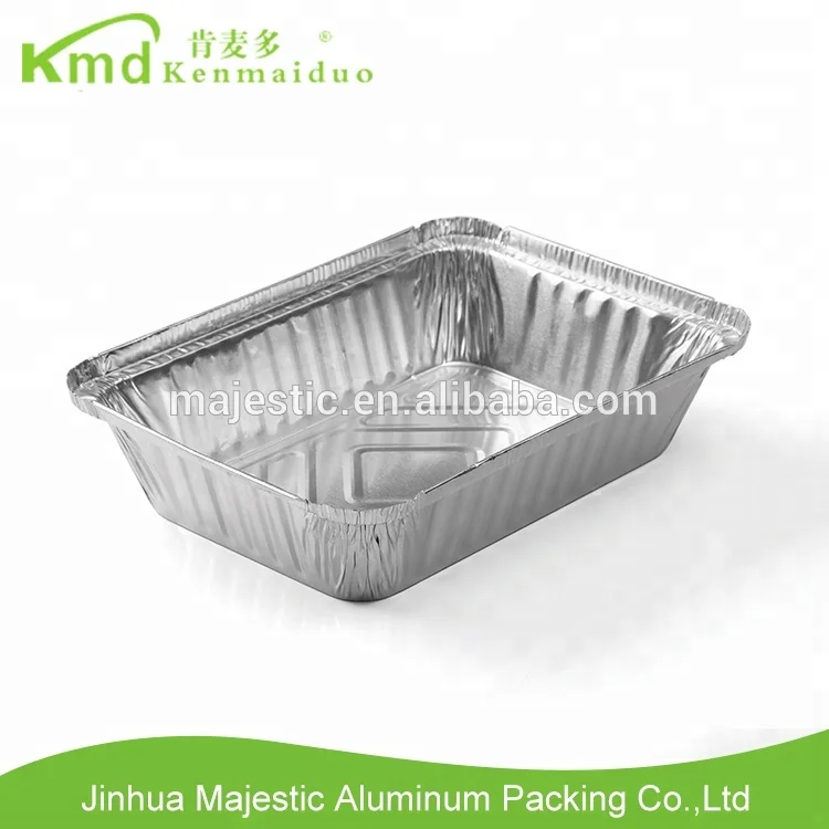 Kitchen Used Disposable Aluminum Foil Oblong Bake Serve Tray