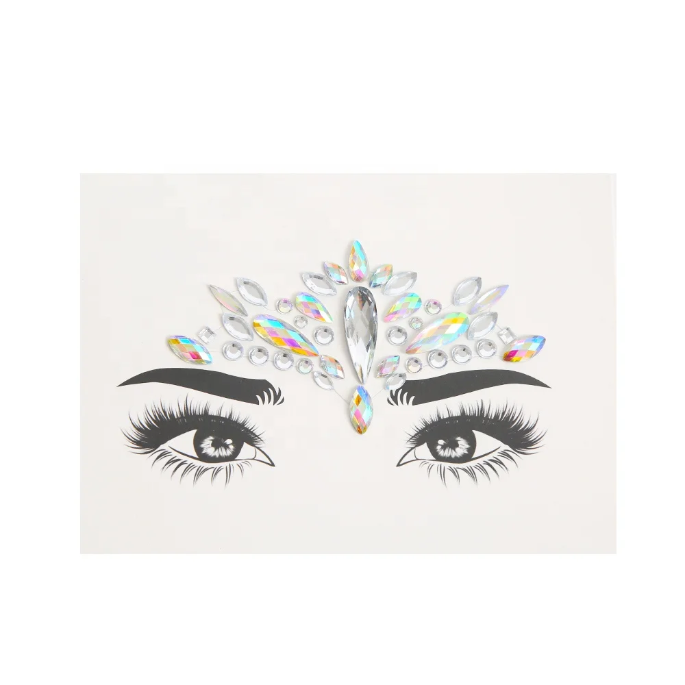  Eye Shadow Decoration Face Gem Jewels Body Art Rhinestones Adhesive