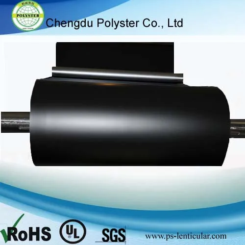 Black flame-retardant grade polycarbonate film for thermal insulation material