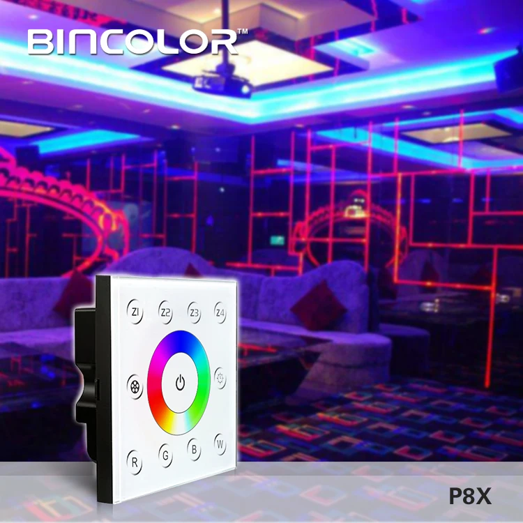 4 zone Slide Panel DMX512 2.4G rf Rgb Rgbw led light strips Dmx Controller Manual