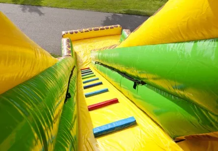 7.8 *3.8 *7.3m Giant commercial double lanes china inflatable water park slide inflatable water slide with ramp with pool