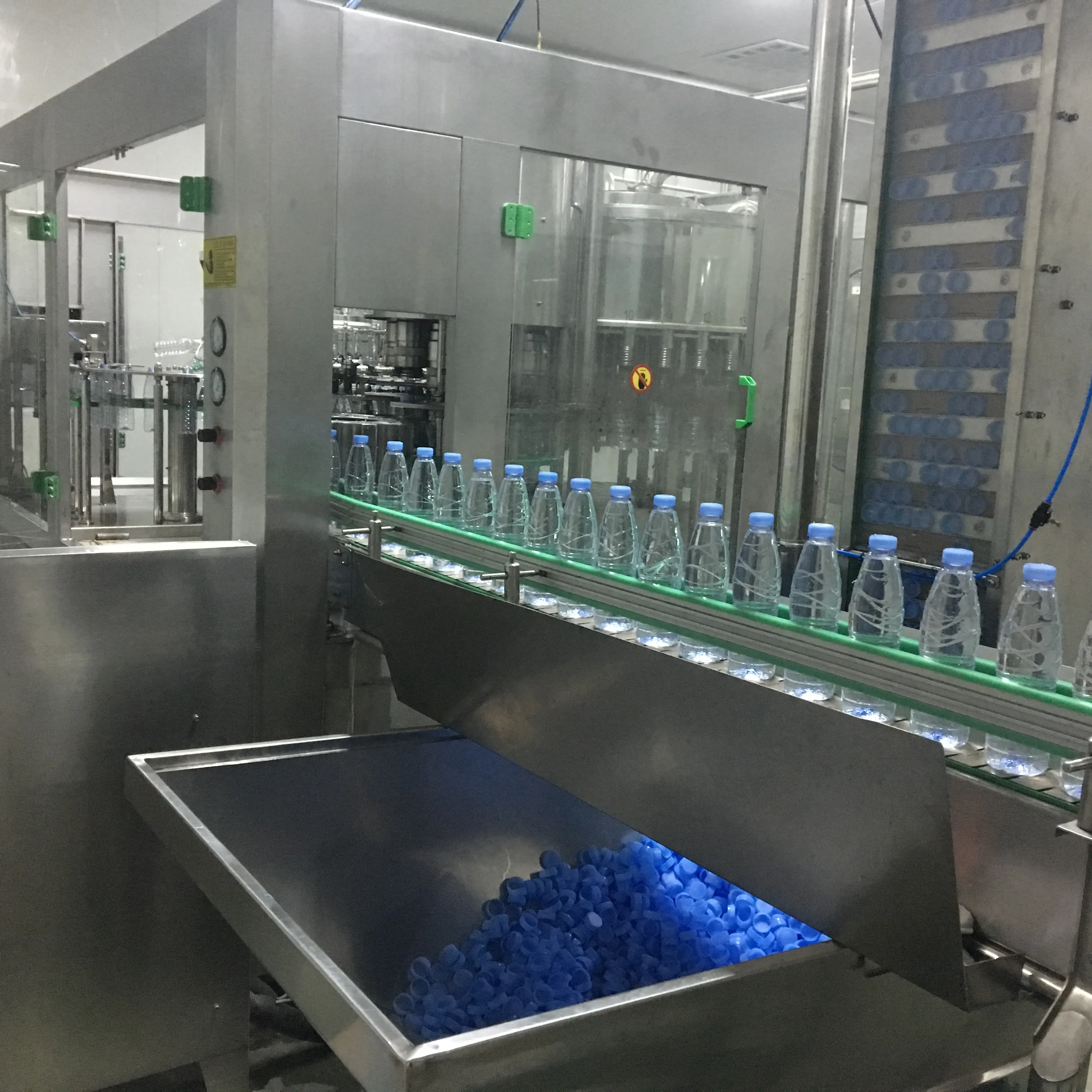 Fully automatic pure water bottling machine monoblock washing filling capping 3 in 1 machine