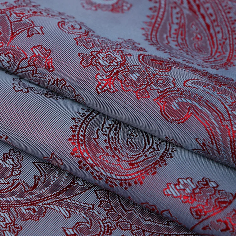 Низкая цена 100% полиэстер двухцветный Жаккард Пейсли кипер подкладки на складе Windy Пальтовая ткань