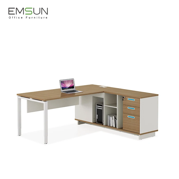 
L shape director table executive office desk modern CEO desk for boss 