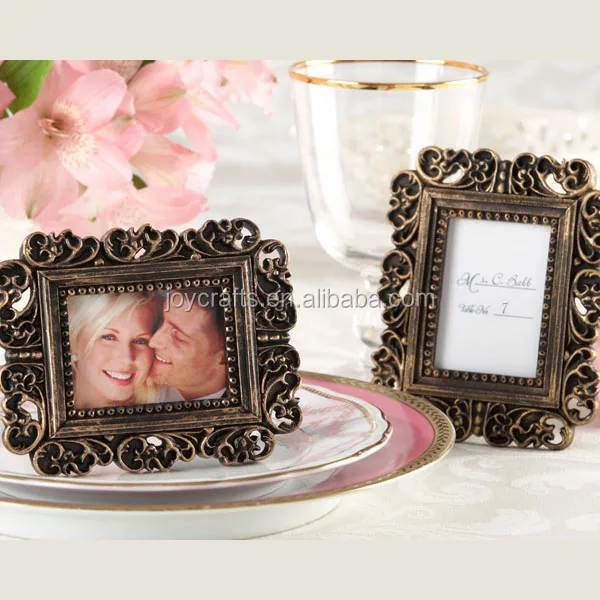 Ornate Antique Gold Place Card Holder Wedding