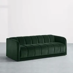 Fabric sofa furniture set green color nordic style 4 SEATER SOFA modern furniture living room set