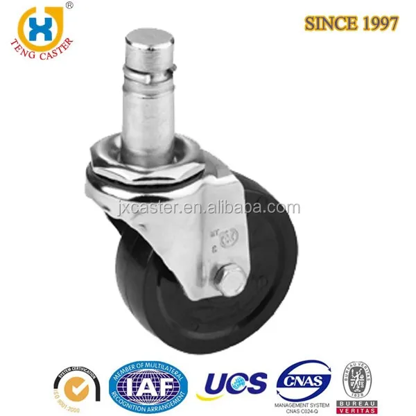 Industry Medium Duty 360 Degree Urethane 3 inch Plate Top PU Caster Wheel