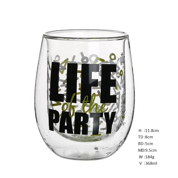 Hot Selling Modern Fashionable Christmas Tree Insulated Double Walled Borosilicate Transparent Glass Coffee Cups