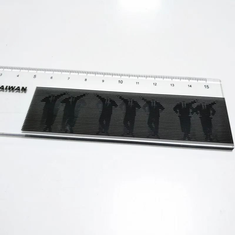 2D Printing Clear straight acrylic eyebrow sewing design ruler scale for school