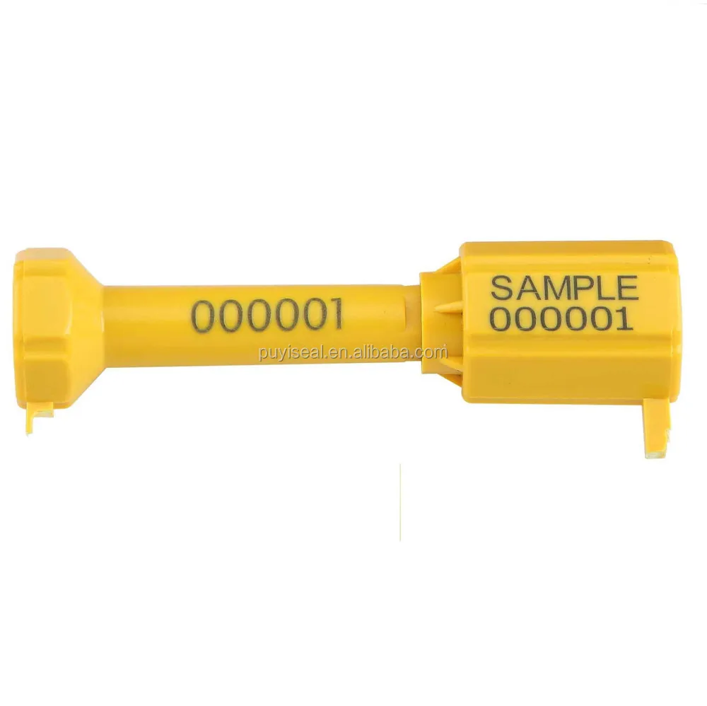 tamper-proof container security bolt seal lock with bar code