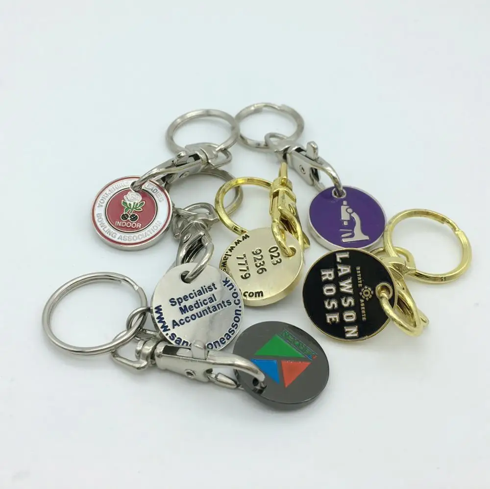 2023 металлический брелок для монет, металлический брелок под заказ, сувенирный металлический брелок