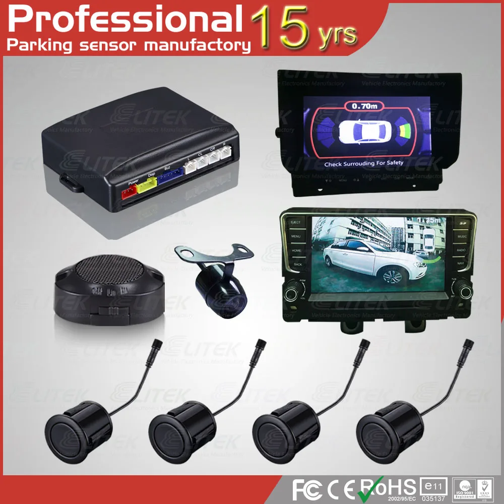 4 sensors 21.5 mm back up camera sensor for car reversing system