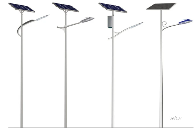 Energy saving high quality led solar street lamp with solar panel battery controller