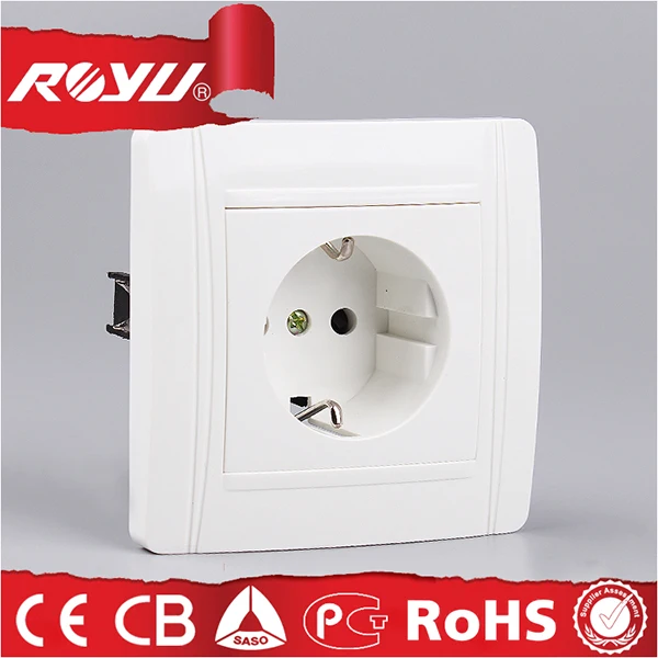 
N1-LK 2ZGP European 2gang seperated 16A German schuko socket 