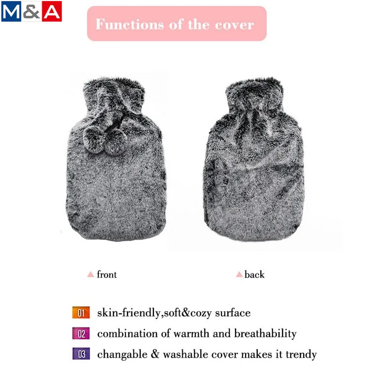 
Online shopping cute animal plush cover rubber hot water bag 