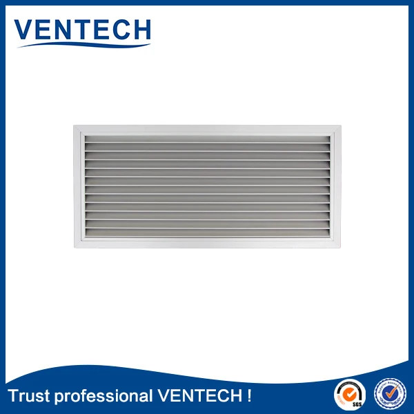 HVAC supply air door ventilation grilles