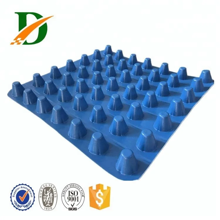 
Renewable raw materials plastic green roof dimple drainage board 
