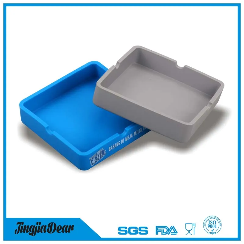 smell proof brand new flexible custom logo print silicone cool ashtrays