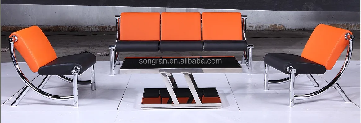 office sofa set waiting reception plain office sofa without arms living room steel chair office sofa synthetic leather