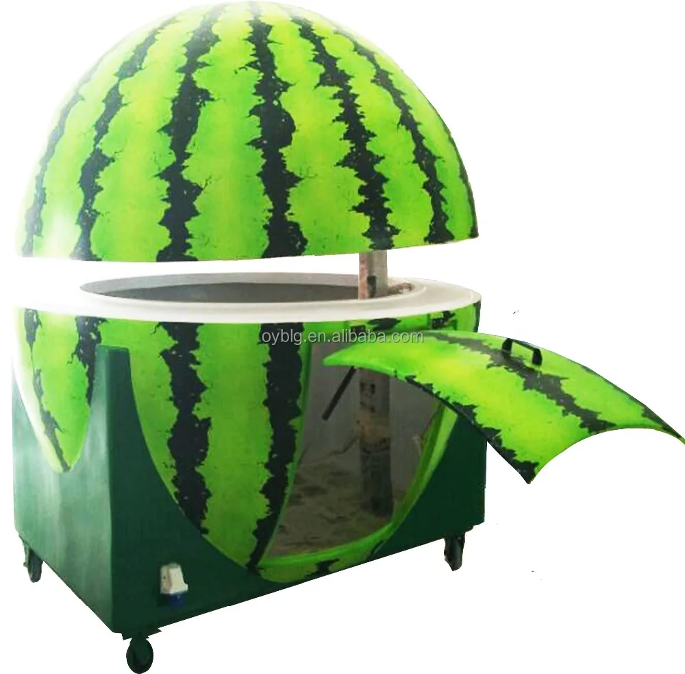 fiberglass watermelon design fresh fruit juice bar kiosk /fast food trailer truck