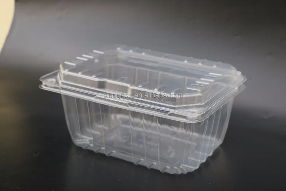 GLT-84B6 plastic tomato fruit clamshell container,plastic fruit tray for strawberry