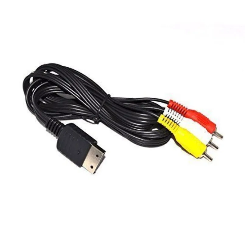 Classic 1.8M RCA AV Cord For Sega Dreamcast Stereo Composite Audio Video TV Adapter Cable