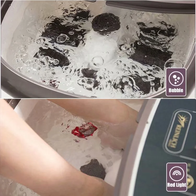 ETL Home Portable Pedicure Hydrogen Detox Equipment Ion Bubble Foot Spa Bath Massager Machine with Heat Customized OEM ODM 500W