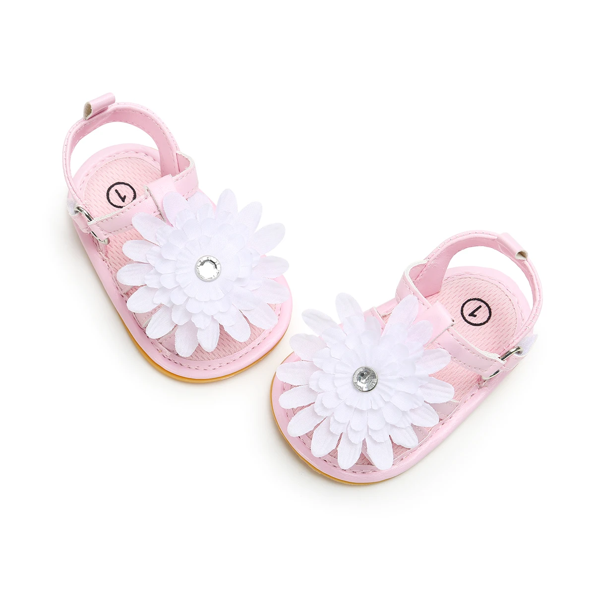2020 Summer PU Leather Flower Newborn shoes girl toddler sandals