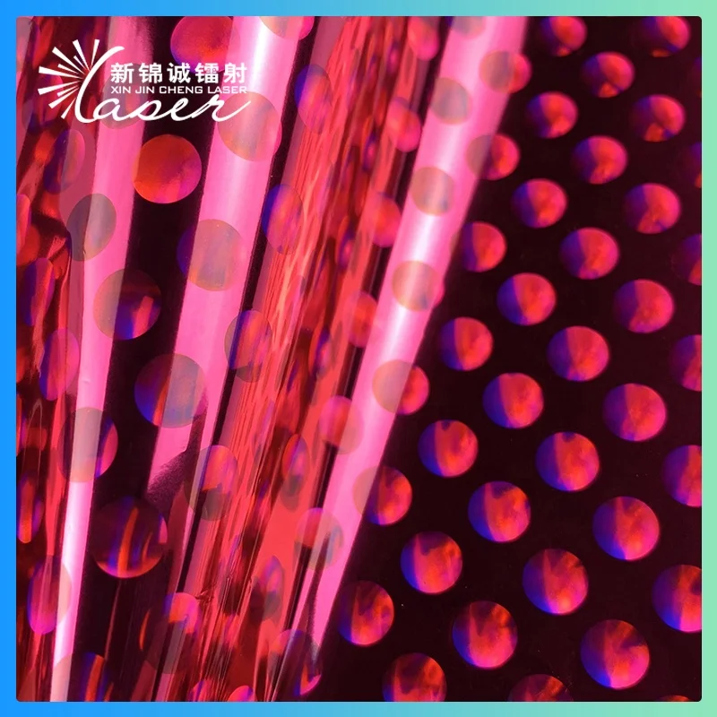 laser water drop pattern metallic holographic Bronzing Film for textile