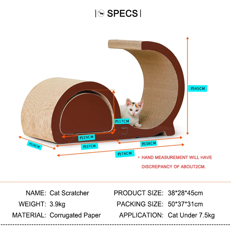 Combination Cat Scratcher Corrugated Cat Furniture Cat Bed