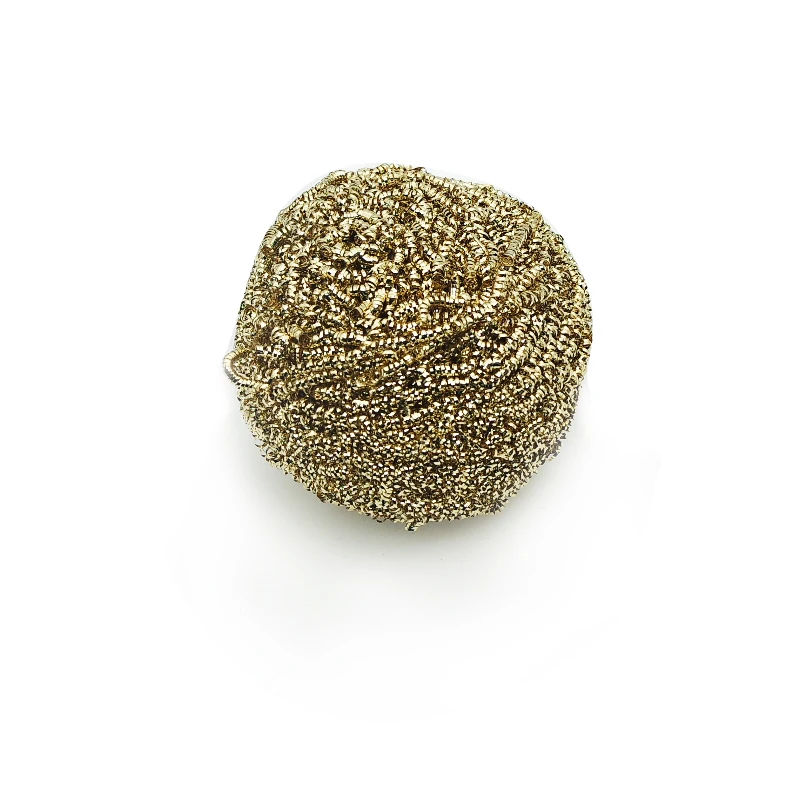Metal spiral kitchen cleaning ball brass copper wire scourer