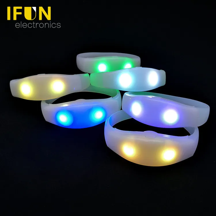 Music Shows Rock Concerts LED Party Supplies Wireless RGB Controlled LED bracelets(Ready to ship)