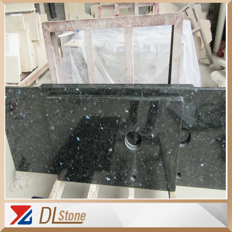 Island Natural Stone Slab Emerald Pearl Granite Slab Kitchen Bathroom Countertop