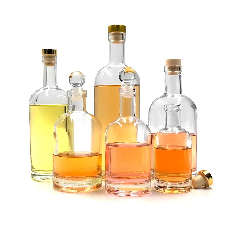 Custom 200ml 375ml 500ml 750ml Oslo Liquor Vodka Glass Bottle for Spirit