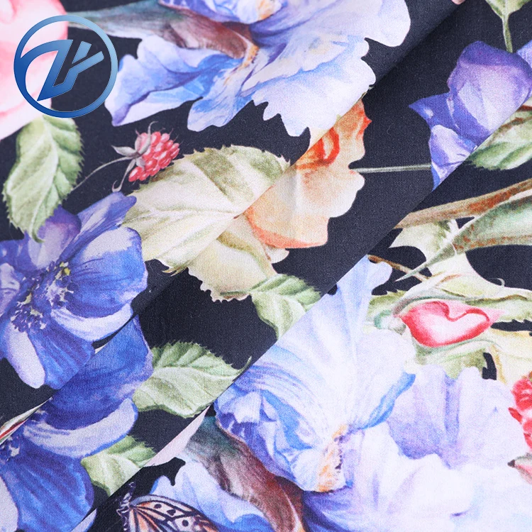 China Supplier No MOQ 40S print cotton poplin fabric