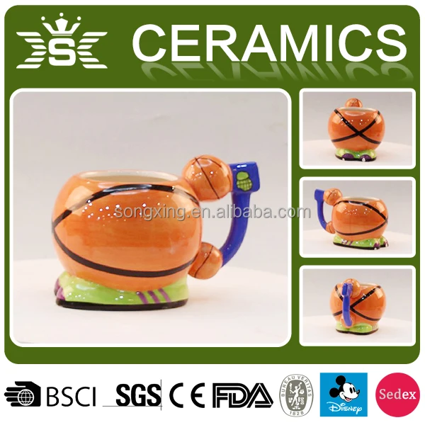 basketball without cover ceramic mugs Size and shape can be customized
