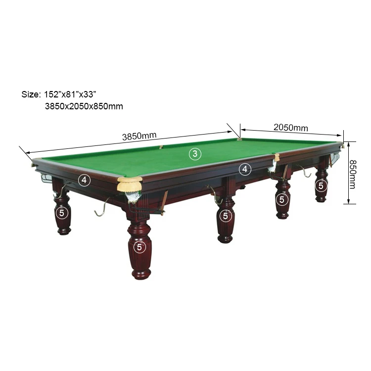 SZX Professional russian billiard pool table 9ft with marble slates for sale