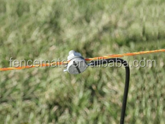 Bulk Electric Fence Dacromet Steel Hexagon Head Cold Heading Bolt Wire Rope Connector Joint Inline Clamp