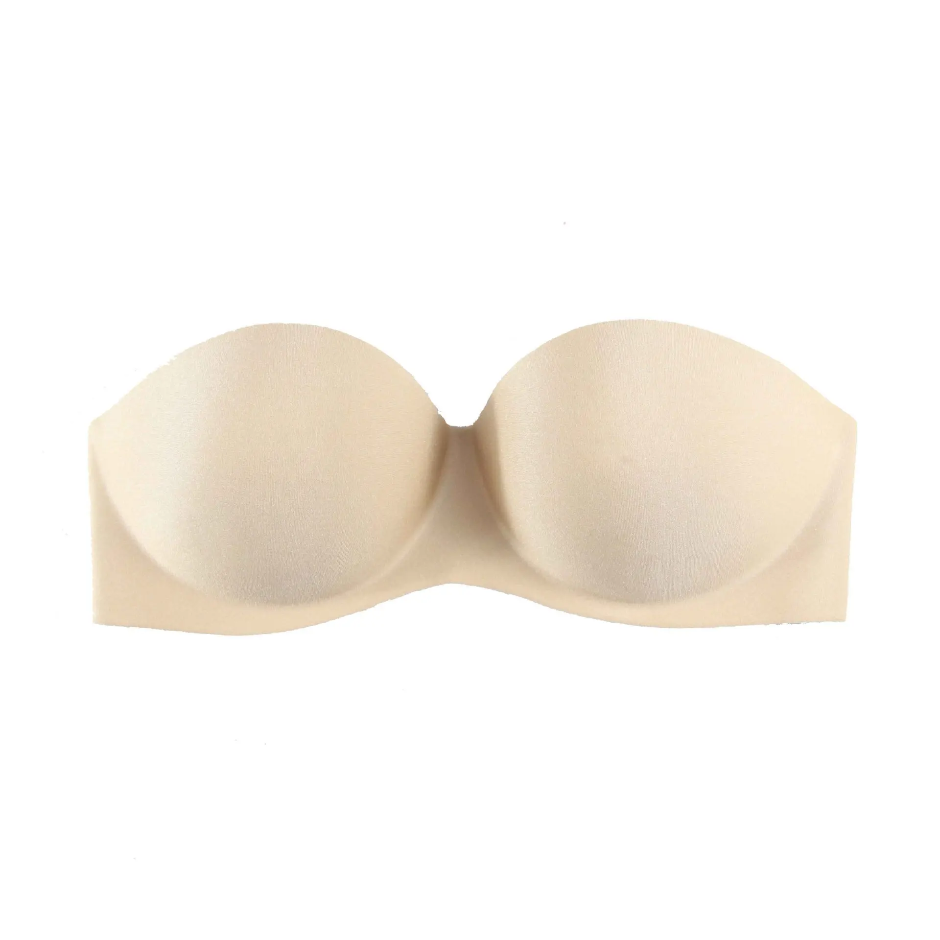 
Hot invisibility women seamless push up one piece strapless bra for wedding dress 