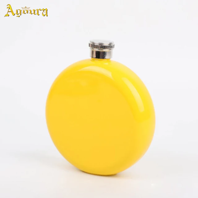 factory round stainless steel jug 5oz Hip flask