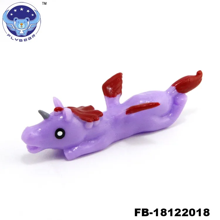 Tpr Unicorn Animals Slingshot Attack Hand Stess Relief Toy Sticky Flying Turkey Catapult Soft Finger Stretchy Slingshot Capsule