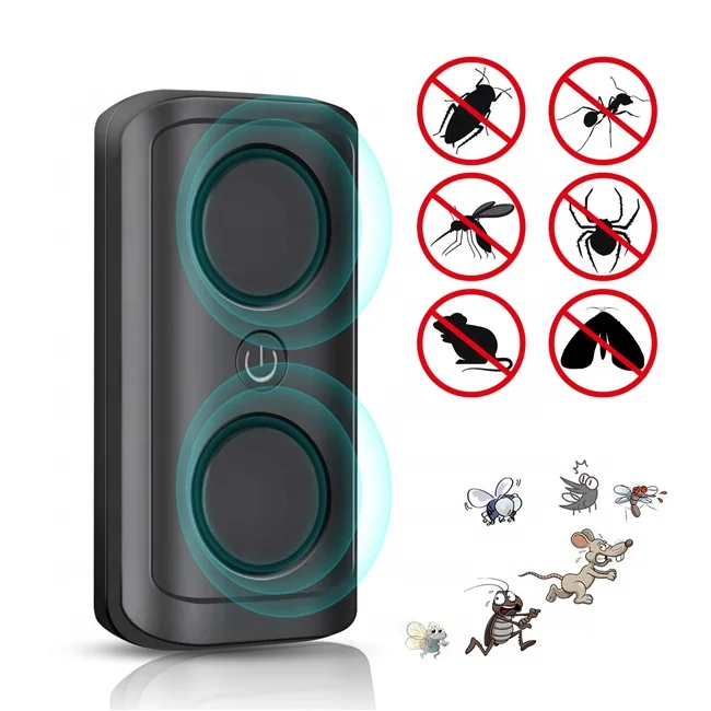 
Double Ultrasonic Pest Repeller Plug in, Mosquito Mouse Fly Insects 2019 Ultrasonic Pest Repeller 