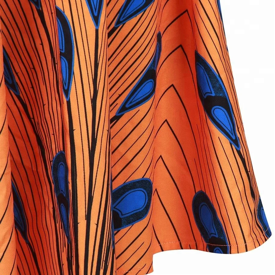 Factory Wholesale African Kitenge Dress Designs