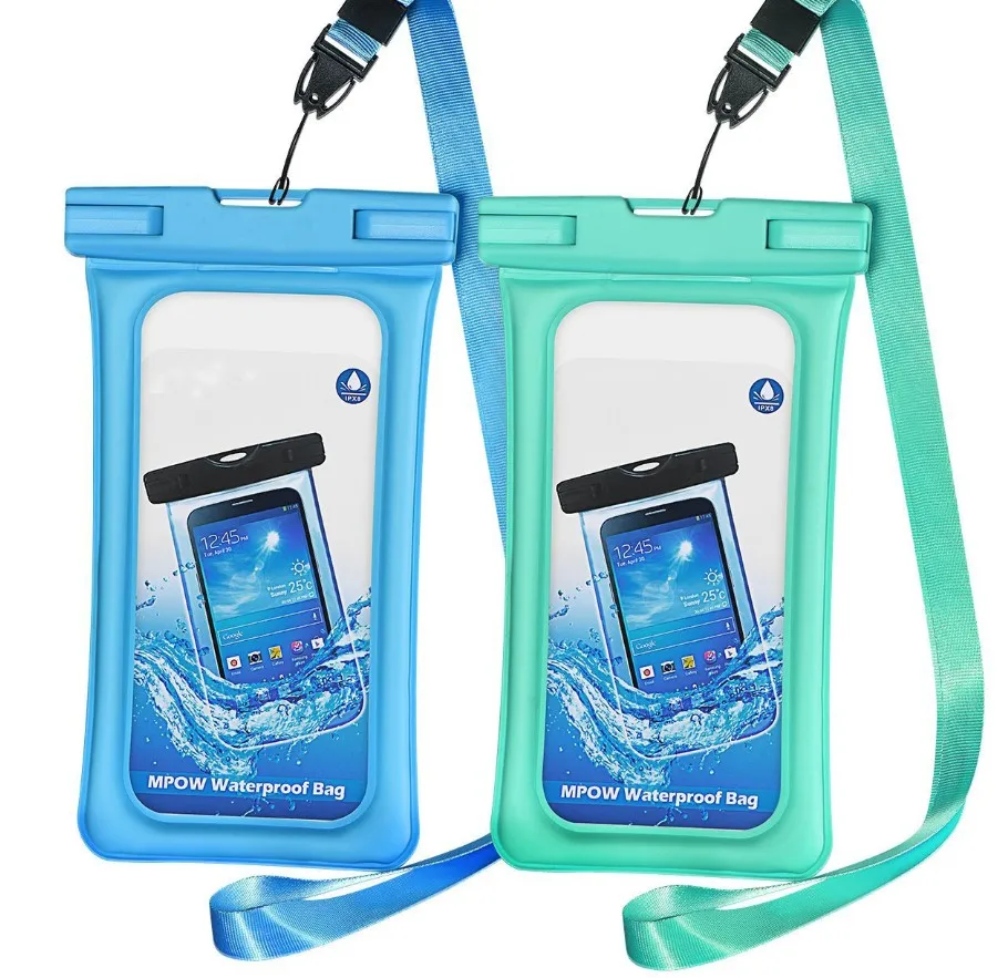 Water proof cell phone bag PVC waterproof phone case for iphone X Xs Xr mobile phone bags cases